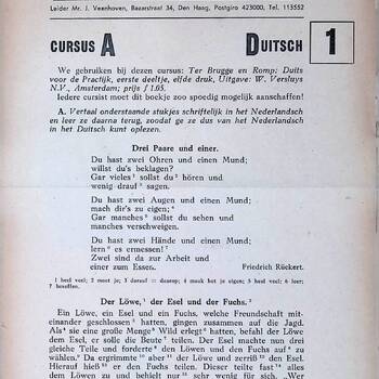 schriftelijke cursus