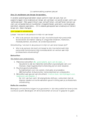 lio leraar in opleiding